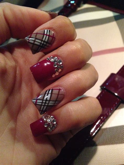 Burberry Inspired Nail Art Compilation 